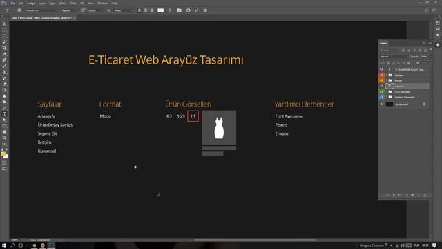 1- Çalışma Öncesi Ön Hazırlık - Photoshop'ta E-Ticaret Web Arayüz Tasarımı Eğitimi смотреть онлайн