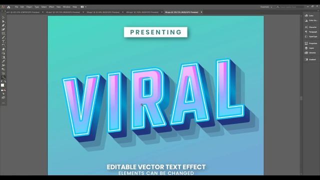 Premium Text Effect For Adobe Illustrator/Photoshop One Clicks Adjustment. смотреть онлайн