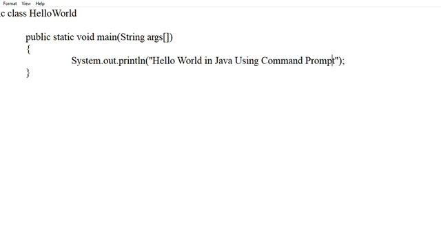 HelloWorld in Java Using Notepad and Command Prompt By Rajat Modwil смотреть онлайн