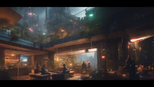 Cyberpunk Rain Meditation: Ambient Journey through the Streets Westbrook [Blade Runner Atmosphere] смотреть онлайн