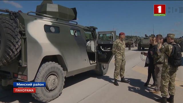 На полигоне Липки проходит активная фаза подготовки к параду на День Независимости. Панорама смотреть онлайн