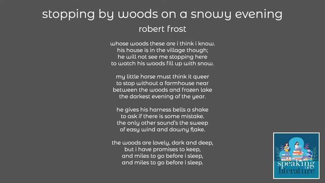 robert frost - stopping by woods on a snowy evening смотреть онлайн