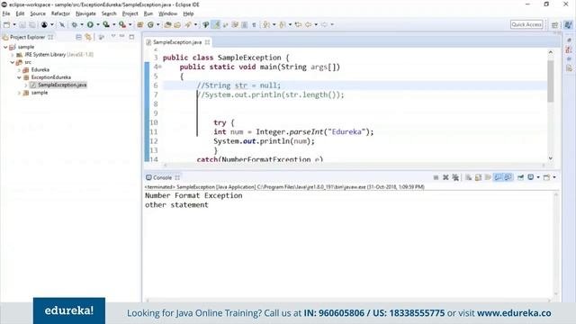 Java Exception Handling | Java Programming Tutorial | Java Training | Edureka | Java Rewind - 2 смотреть онлайн