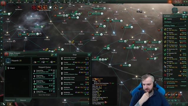 Завершаем кампанию за кризис - Stellaris. Стрим. смотреть онлайн