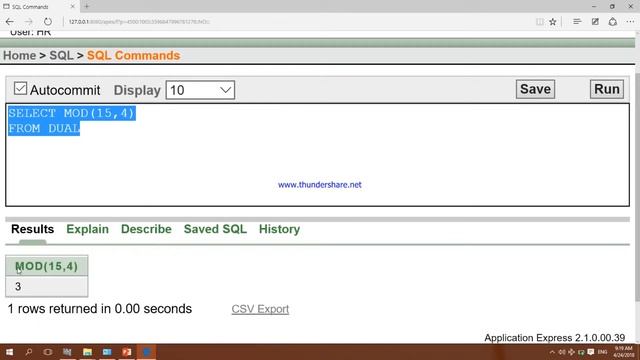Number Functions | Single Row Functions | Oracle Database Tutorial XE | Computer e Learning смотреть онлайн