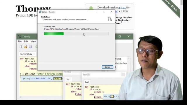 การติดตั้ง Thonny Python IDE for beginners смотреть онлайн