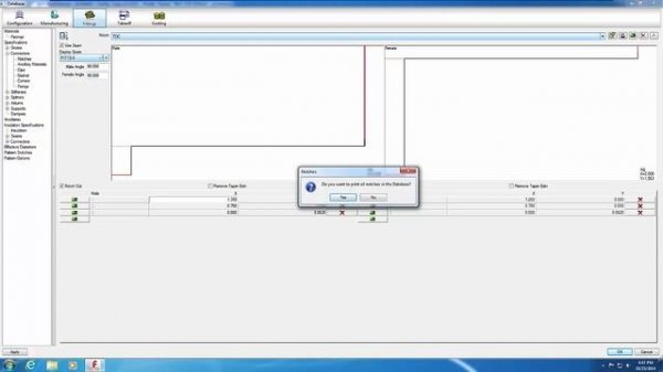 Database Settings in Fabrication CAMduct