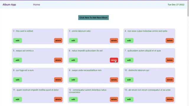Album React App Using React Js And Api call смотреть онлайн