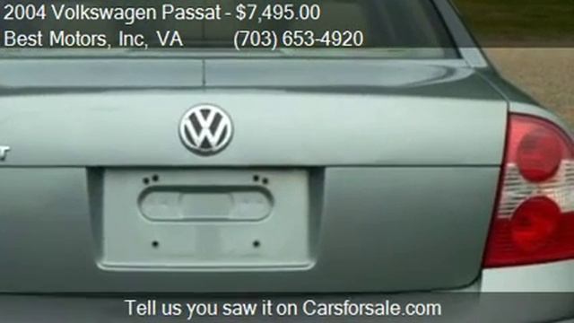 2004 Volkswagen Passat GLS 1.8T 4dr Sedan for sale in Freder смотреть онлайн