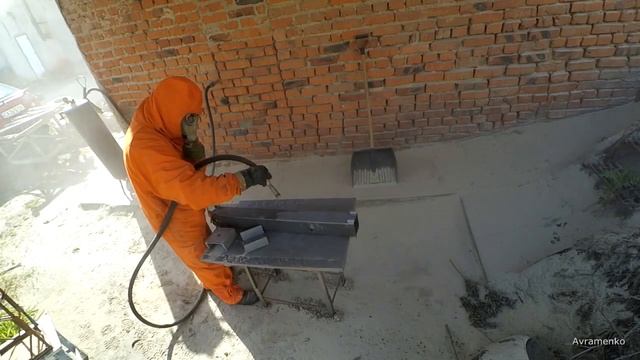 Снятие окалины с металла пескоструем смотреть онлайн