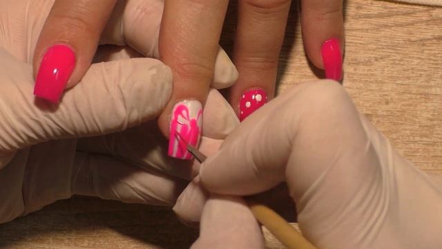 Бантики с горошинками Топ удивительный дизайн ногтей Nail art design смотреть онлайн