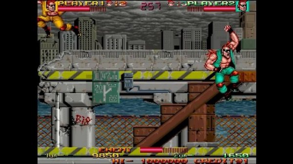 Crude Buster: Co op Playthrough Longplay Two Crude Dudes Arcade 2 Players