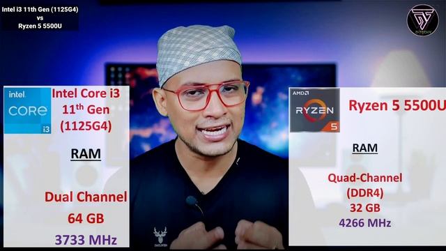 Intel core i3 11th gen vs Amd Ryzen 5 5500u | Which is Better ? | Intel i3- 1125G4 | Ryzen 5 5500u смотреть онлайн
