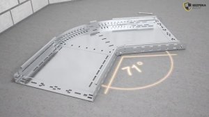 Монтаж металлических лотков для прокладки кабелей и проводов