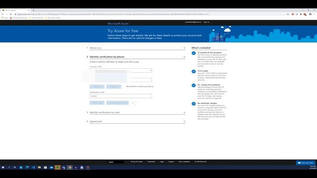 Уроки Microsoft Azure - Регистрация аккаунта и получение 200 долларов на счет смотреть онлайн