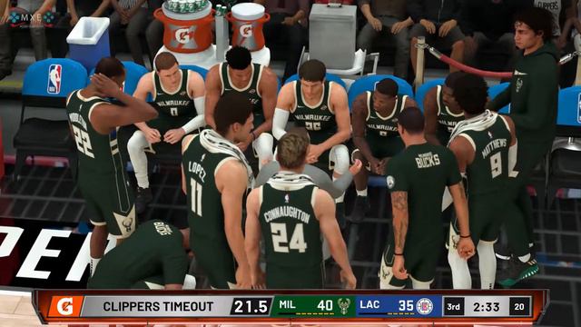 NBA 2K21 - Milwaukee Bucks v Los Angeles Clippers Gameplay (EPIC OT) [1080p 60FPS HD] смотреть онлайн
