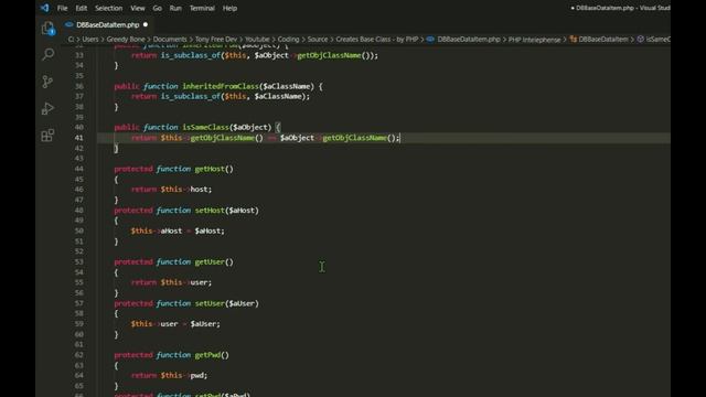 Create Base Class and using PDO object - by PHP смотреть онлайн