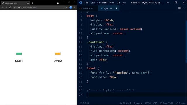 Styling Input Type Color | Pure CSS Tutorial смотреть онлайн