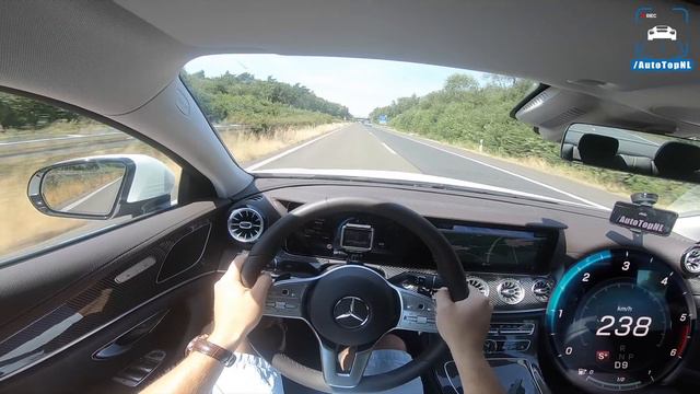 2019 Mercedes CLS 400d 4Matic AUTOBAHN POV TOP SPEED by AutoTopNL
