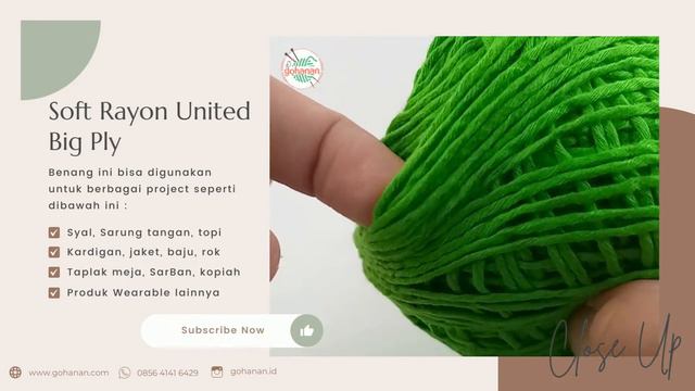 Benang Rajut Soft Rayon Big Ply United 100 gram смотреть онлайн