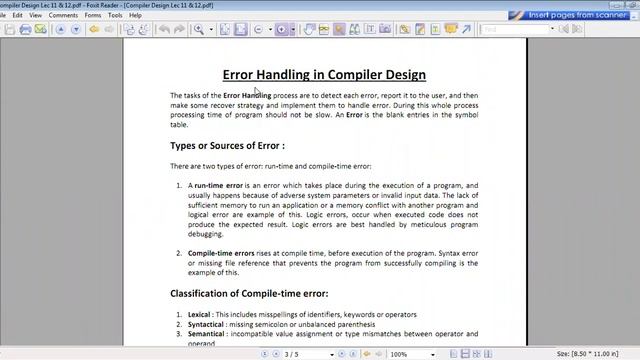 Symbol Table And Error Handling In Compiler Design In Urdu/hindi