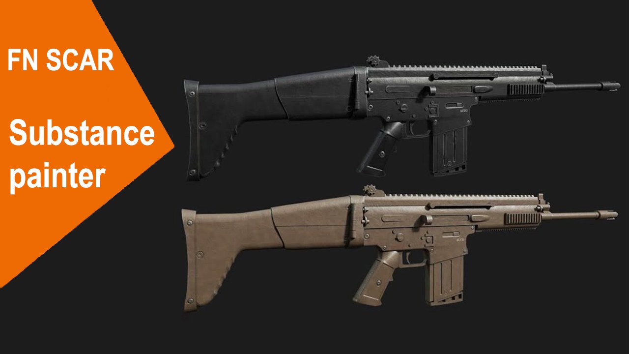 Substance Painter - FN_SCAR смотреть онлайн