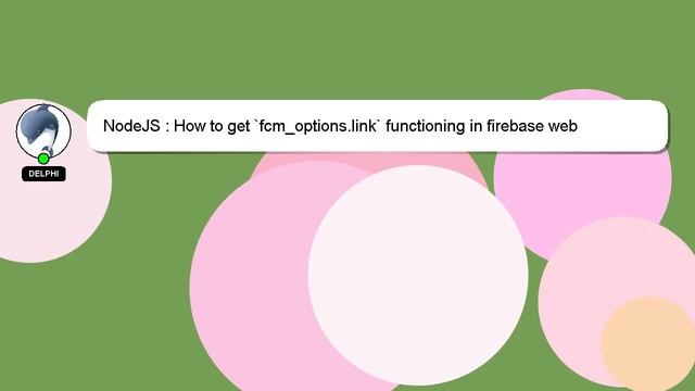 NodeJS : How to get `fcm_options.link` functioning in firebase web notifications смотреть онлайн