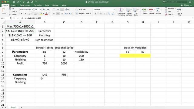 Excel Solver Demonstration: A Manufacturing Problem смотреть онлайн