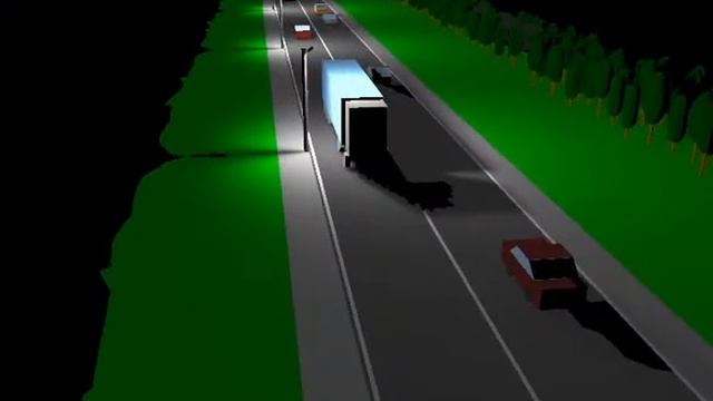 Освещение проселочной дороги, высота столба 6,5м смотреть онлайн