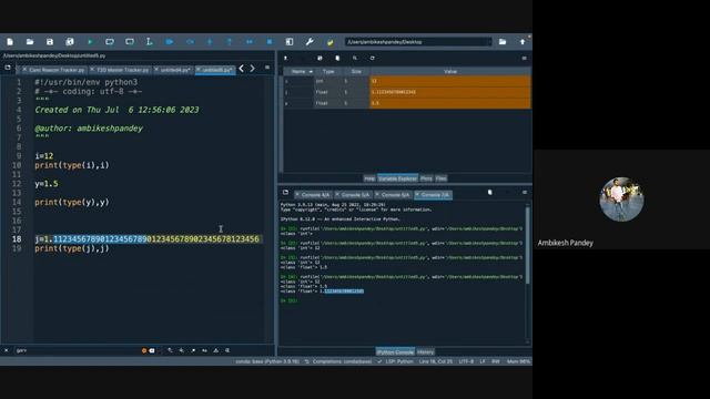 Exploring Numeric Data Types in Python: int, float, and complex смотреть онлайн