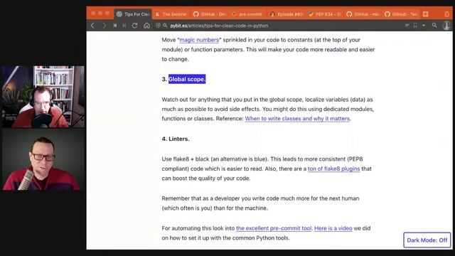 Tips for Clean Python Code - Talk Python Live Stream смотреть онлайн