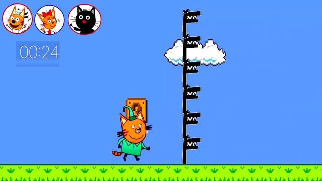 Super Mario | Игра | Кот Компот | Three Cats | Super Mario - Cat Compote смотреть онлайн