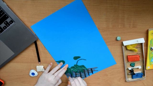 Картина из пластилина "СОЛНЕЧНЫЕ ПОДСОЛНУХИ" смотреть онлайн