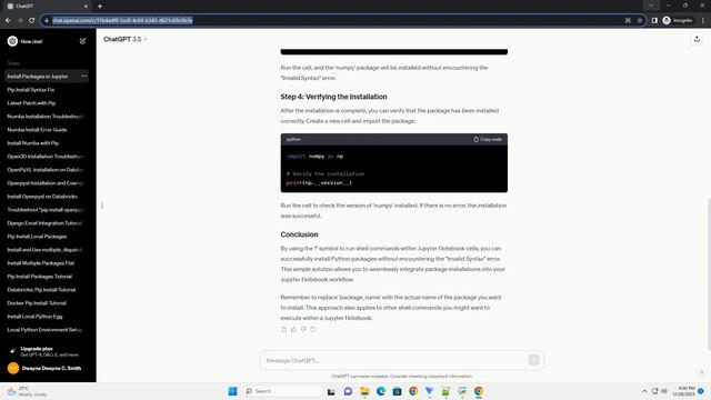 pip install invalid syntax jupyter смотреть онлайн