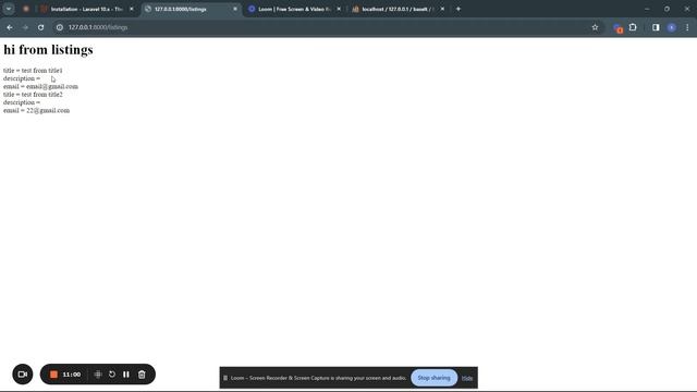 Making database in LARAVEL project and using find by All and find by ID to get the data to views смотреть онлайн