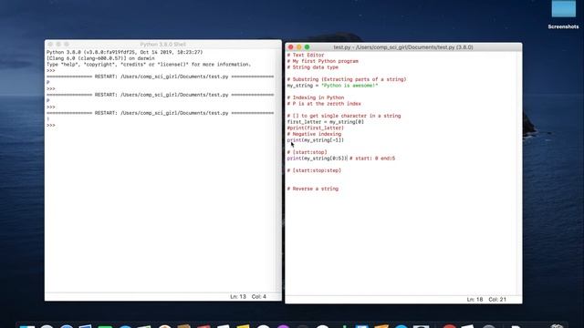 Python Basics: Extract Substrings смотреть онлайн
