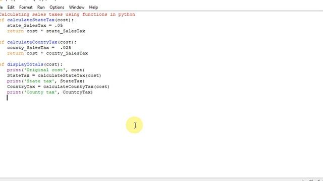 Calculating sales taxes using functions in python смотреть онлайн