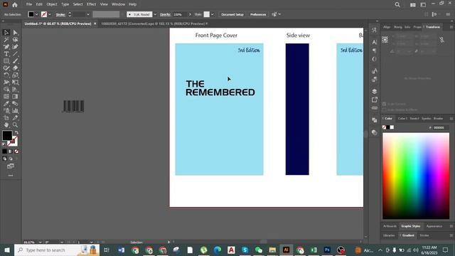 Book Cover design in Adobe Illustrator 2023 смотреть онлайн