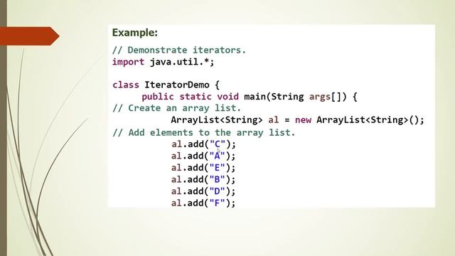 22CS202 Java Programming - Iterator смотреть онлайн