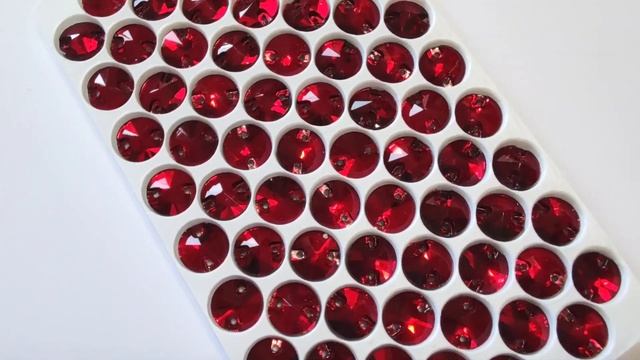 Стразы пришивные: риволи размер 10мм цвет dark siam стандартного качества (3A) смотреть онлайн