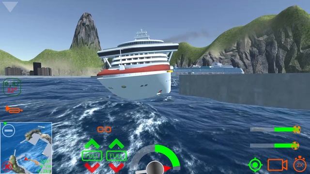 Captain dramatically capsize the Ship in harbour - Cruise Ship Simulator. смотреть онлайн