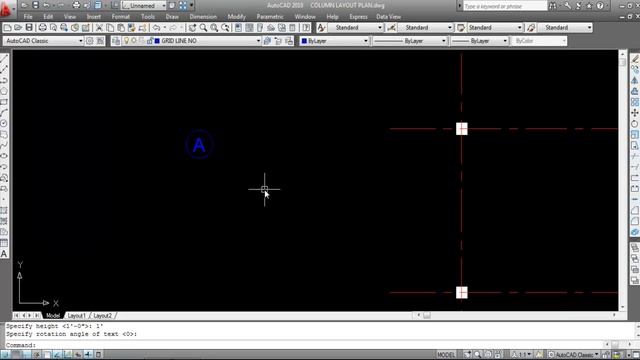 5.SINGLE ROOM SHOP Drawing - RCC Column Layout Plan in AutoCAD | Building #4 смотреть онлайн