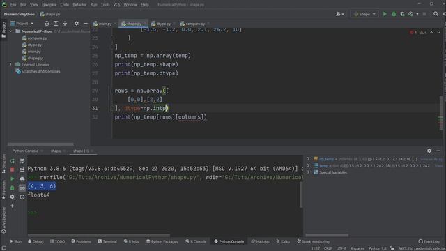Numpy Tutorial #7 - Slicen und Indexierung (Python für Data Science) смотреть онлайн