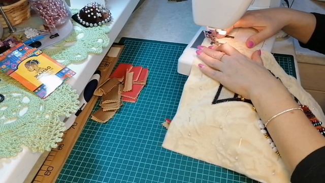 Шьем панно "ЖАМБО" из ткани. 2-я часть. МК для новичков. смотреть онлайн