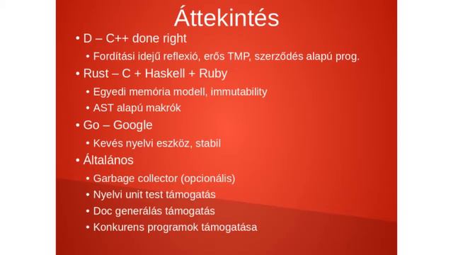 Horváth Gábor: Modern rendszerprogramozási nyelvek смотреть онлайн