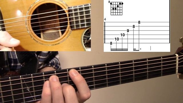 C Major Chord Inversions | Beginner/Intermediate Guitar Lesson with TAB смотреть онлайн