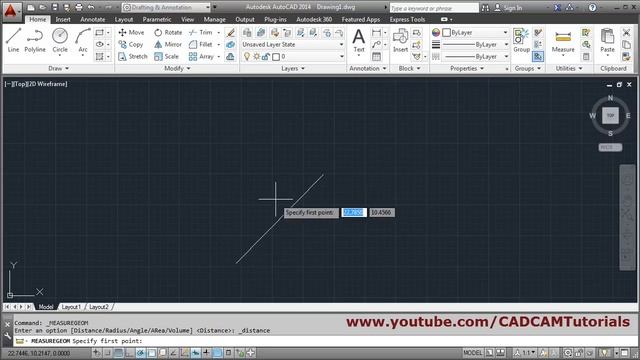 AutoCAD Draw Line in Degrees Minutes Seconds смотреть онлайн