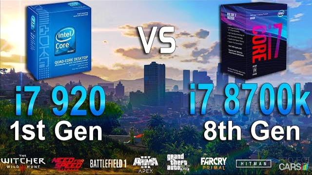 I7 920 Vs I7 8700k Test In 8 Games
