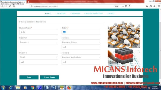 JAVA SOURCE CODE FOR EXAM CELL SEAT ALLOCATION WITH SEMESTER RESULT APPLICATION смотреть онлайн
