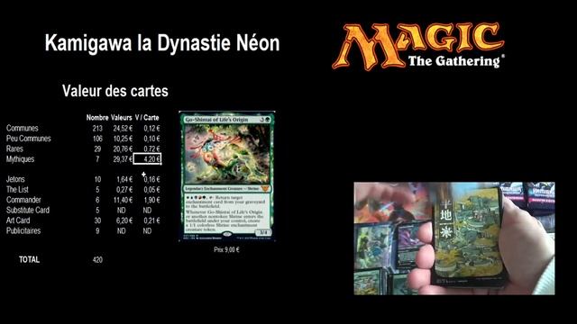 Prix, cotations et stats de l'ouverture de 30 boosters d'extension Kamigawa la dynastie néon, mtg смотреть онлайн